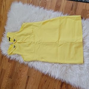 Zara yellow sleeveless dress in medium